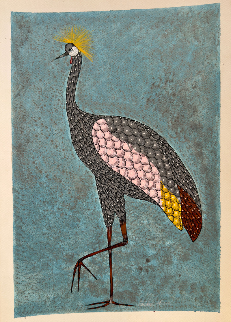 Golden Crowned Crane 2b